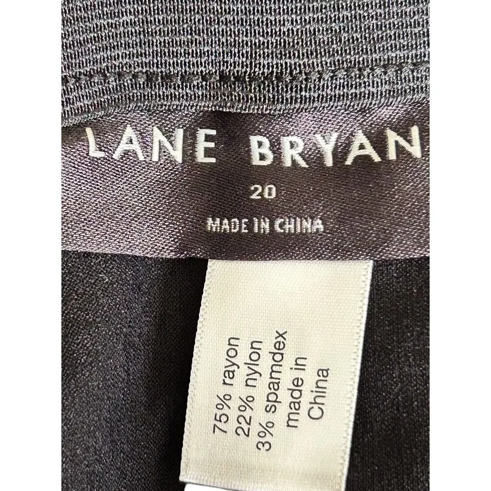 Lane Bryant‎ Shorts Womens Size 20 Black Rayon Blend High Rise Stretch Bermuda